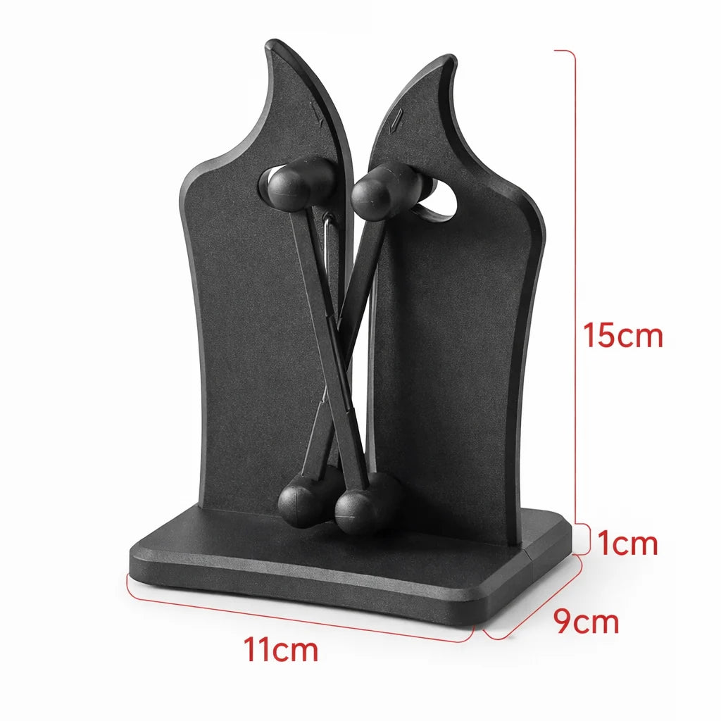 Knife sharpener for straight and serrated blades