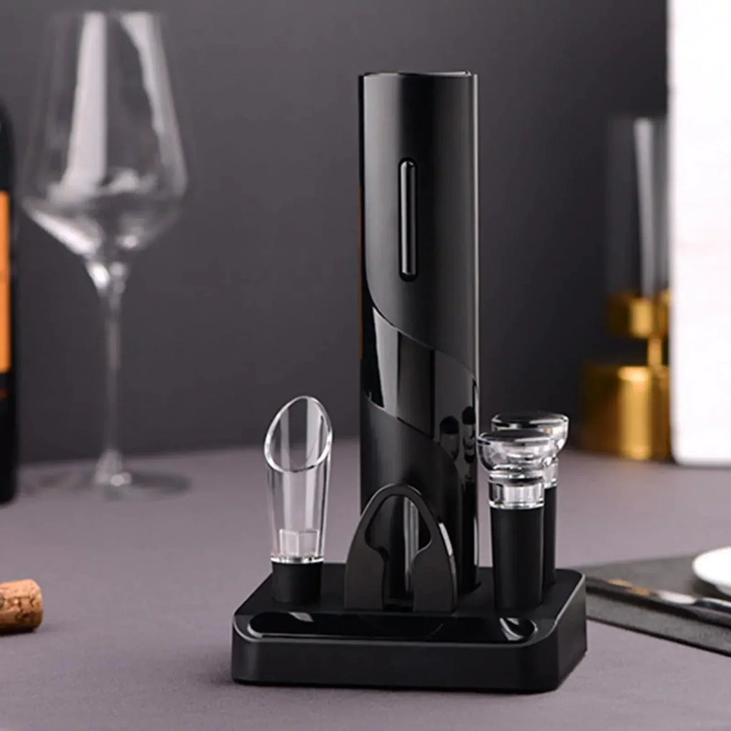 Electric Wine Bottle Opener, Automatic Corkscrew & Foil Cutter