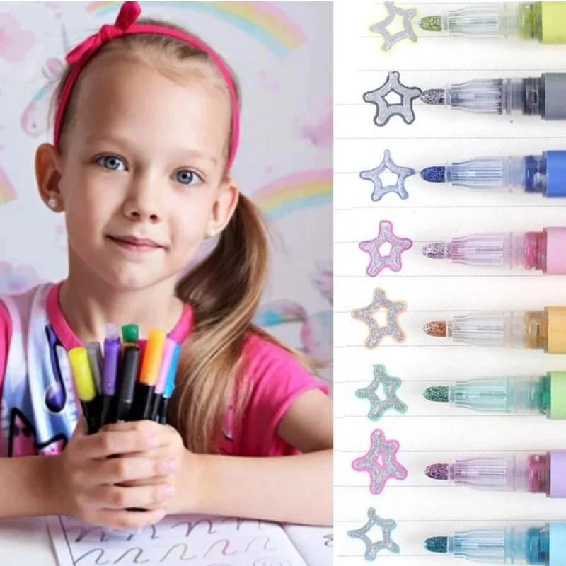 Metallic Coloring Pencil Set 12 Colors