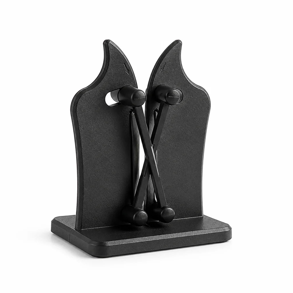 3-stage ergonomic and non-slip knife sharpener
