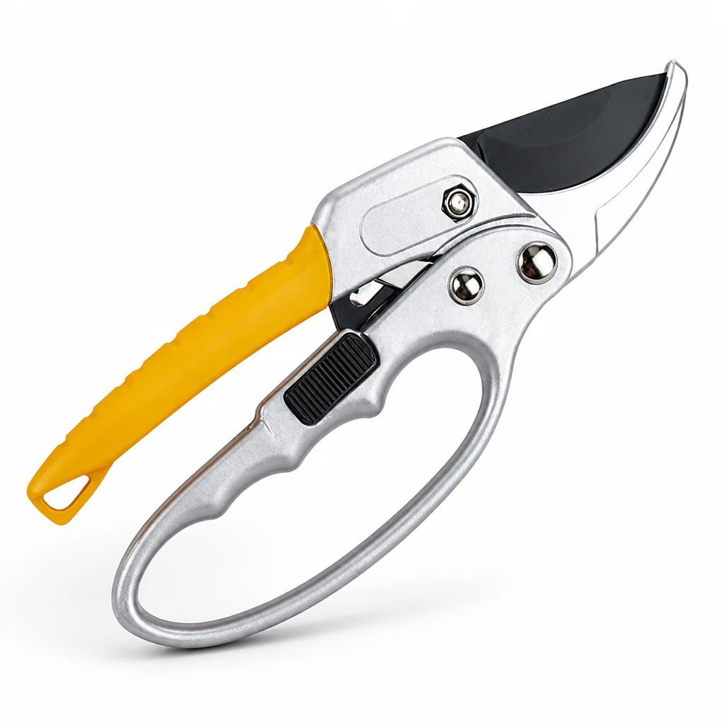 SK5 Steel Ratchet Garden Shears (Ergonomic Non-slip Handle)