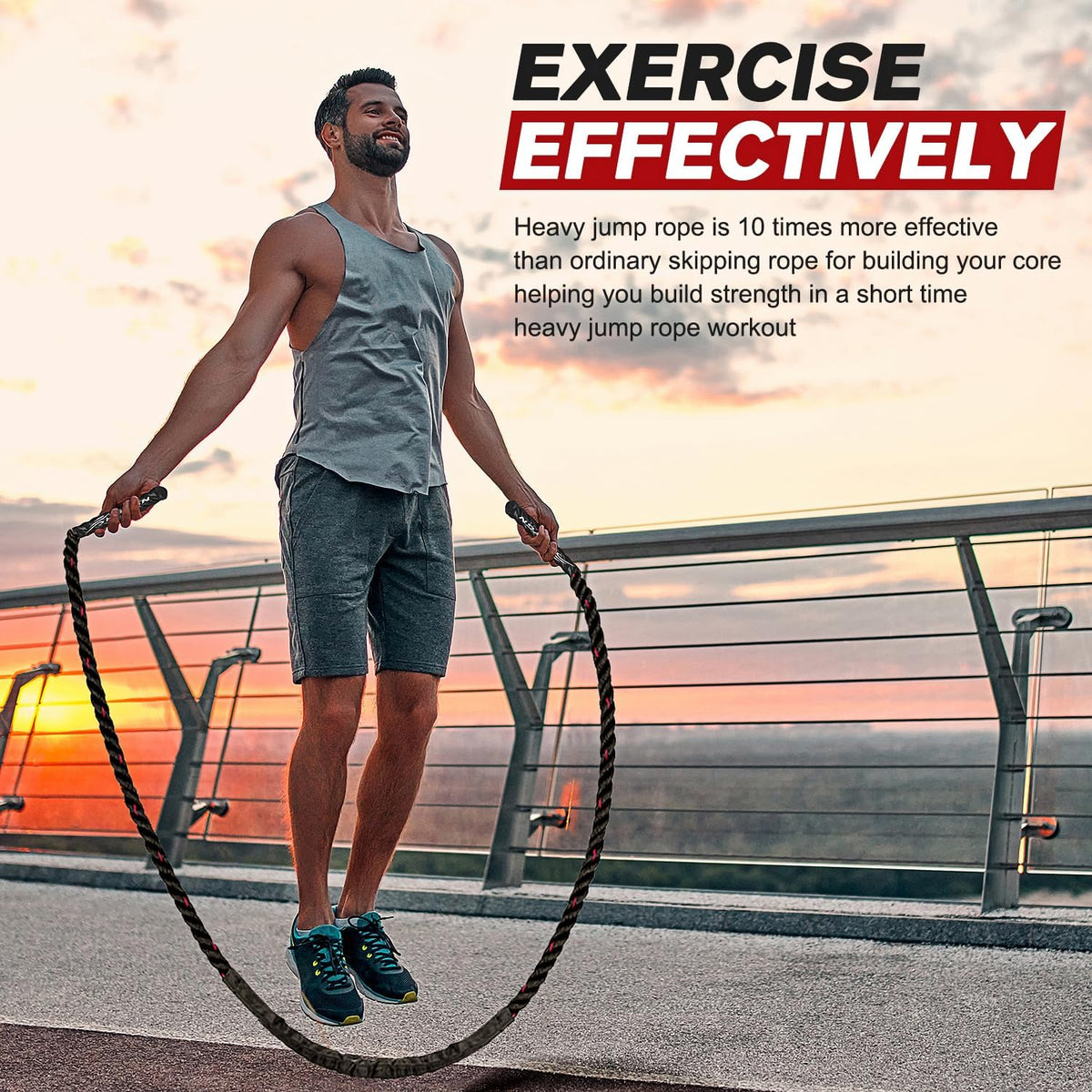 Weighted Jump Rope Adjustable Length