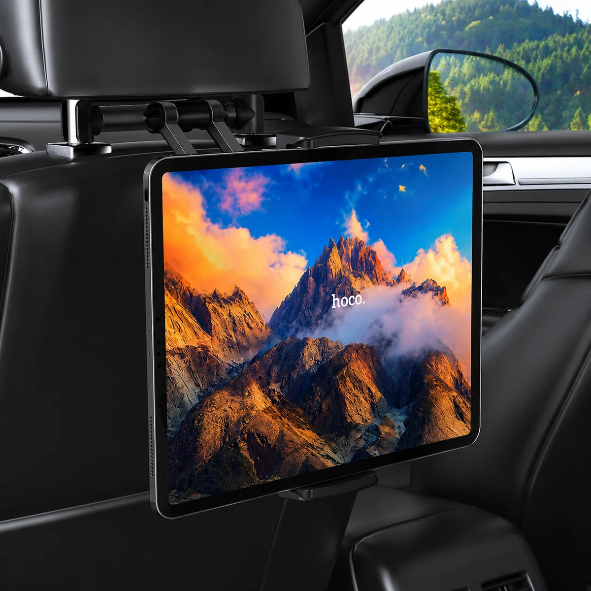Car Headrest Mount – Aluminum for Mobile Phone & Tablet