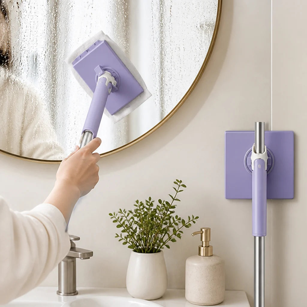 Hands-free 360° Rotatable Mini Mop (Wall Mount)