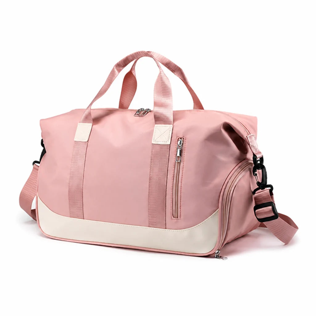 Water-repellent carry-on bag with multiple pockets