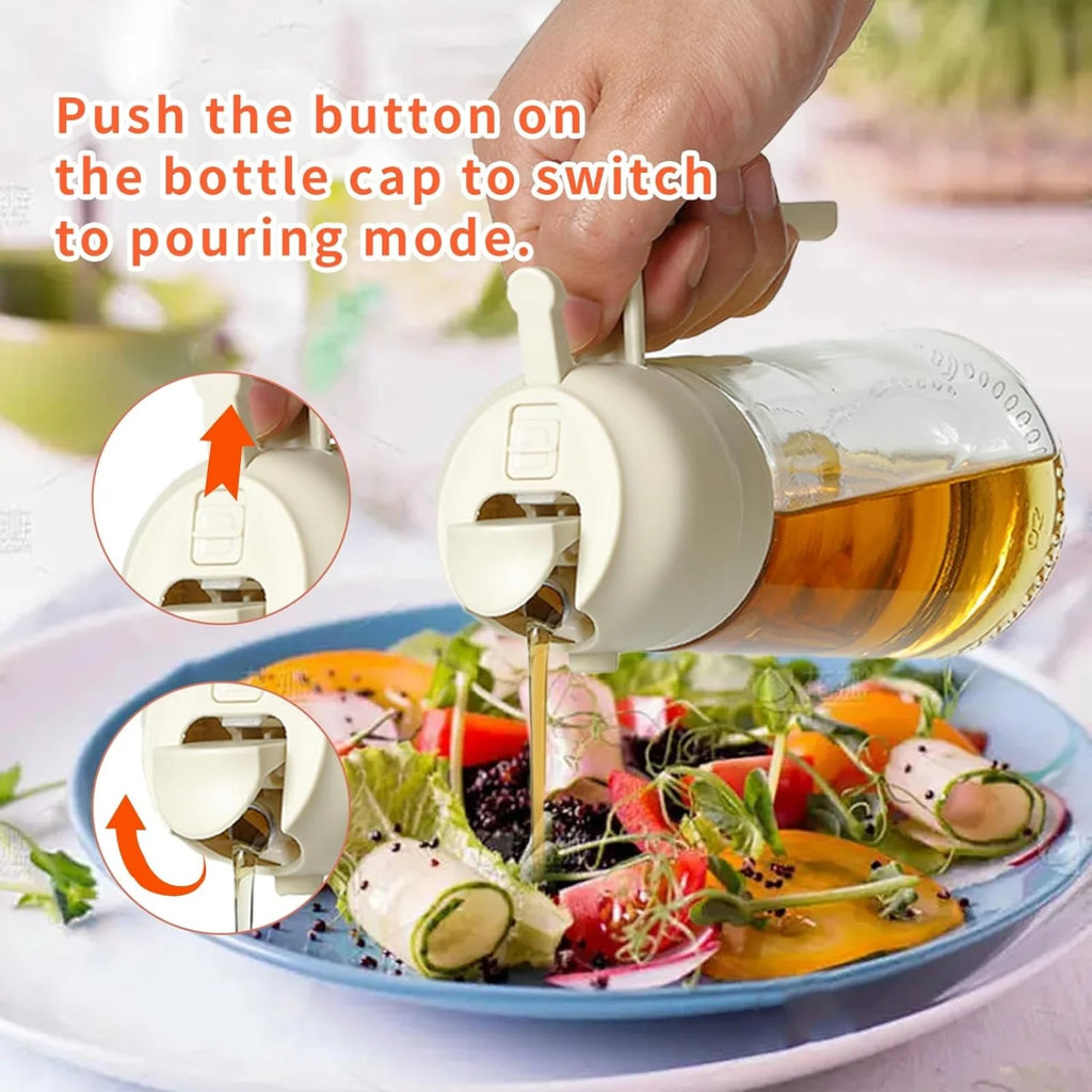 Oil Dispenser Bottle Glass Cooking Sprayer
