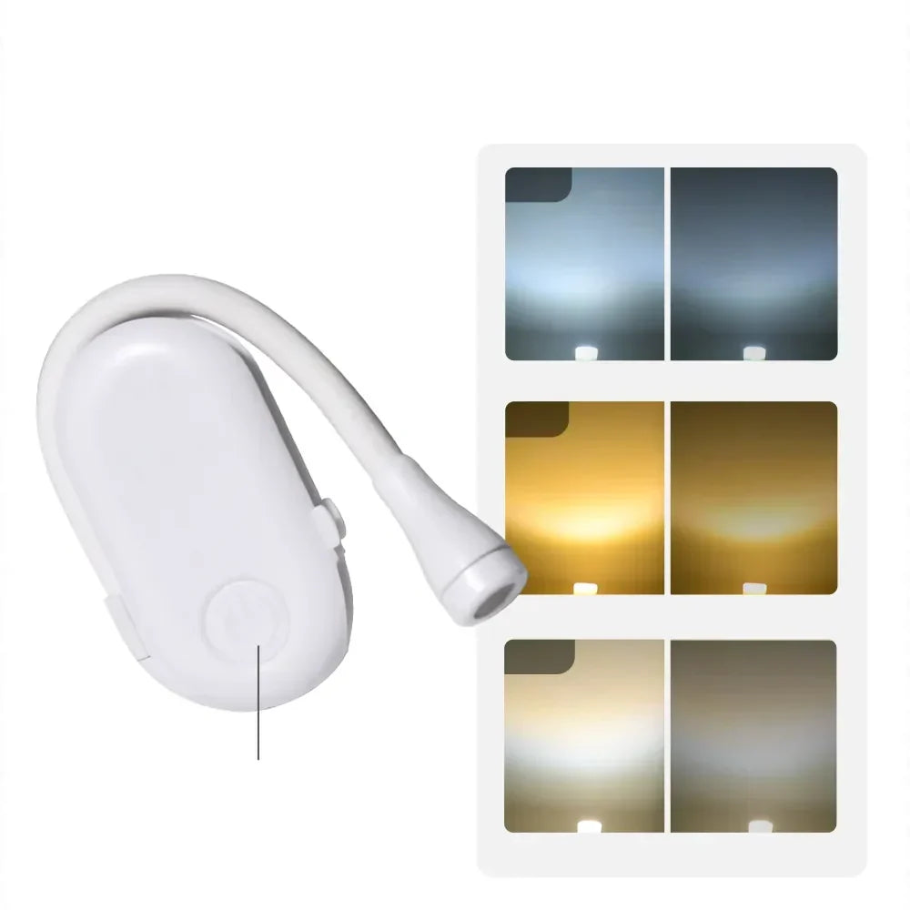 Book Light Clip-On USB Rechargeable LED