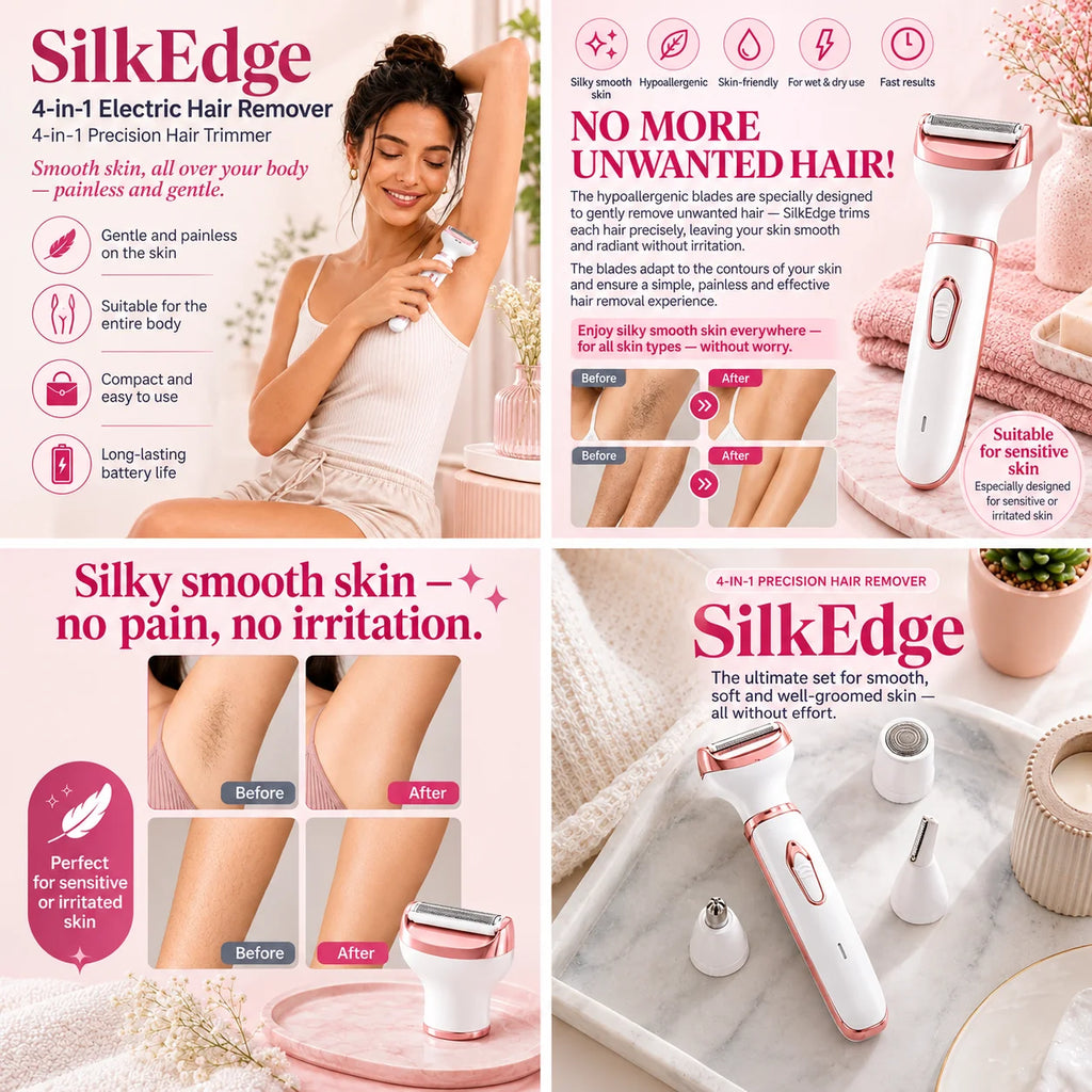 SilkEdge 4-in-1 Precision Hair Remover