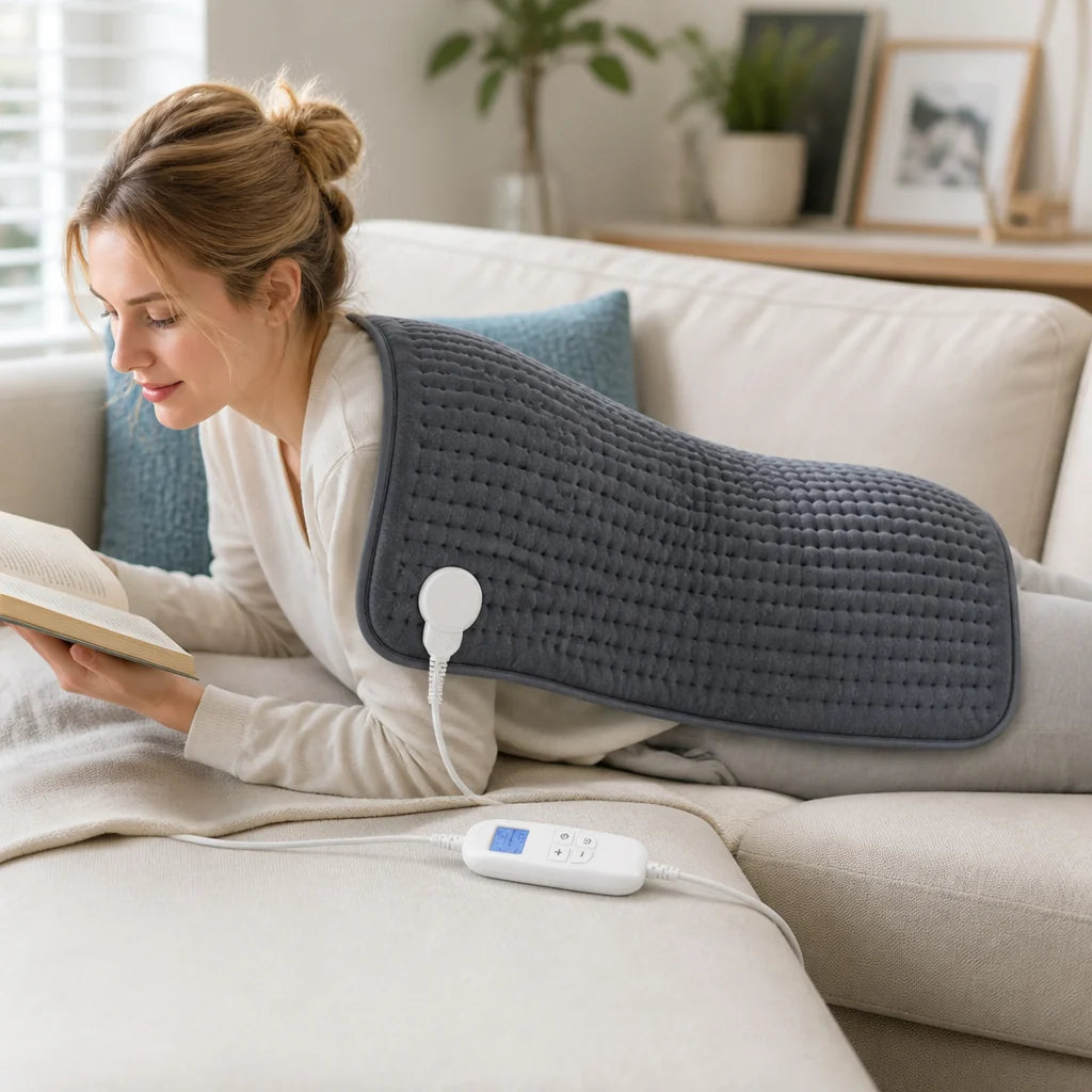 Extra-large fast and even electric heating pad (43 x 84 cm)