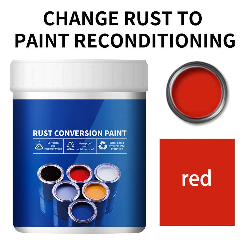 Water-based rust protection paint for metal surfaces
