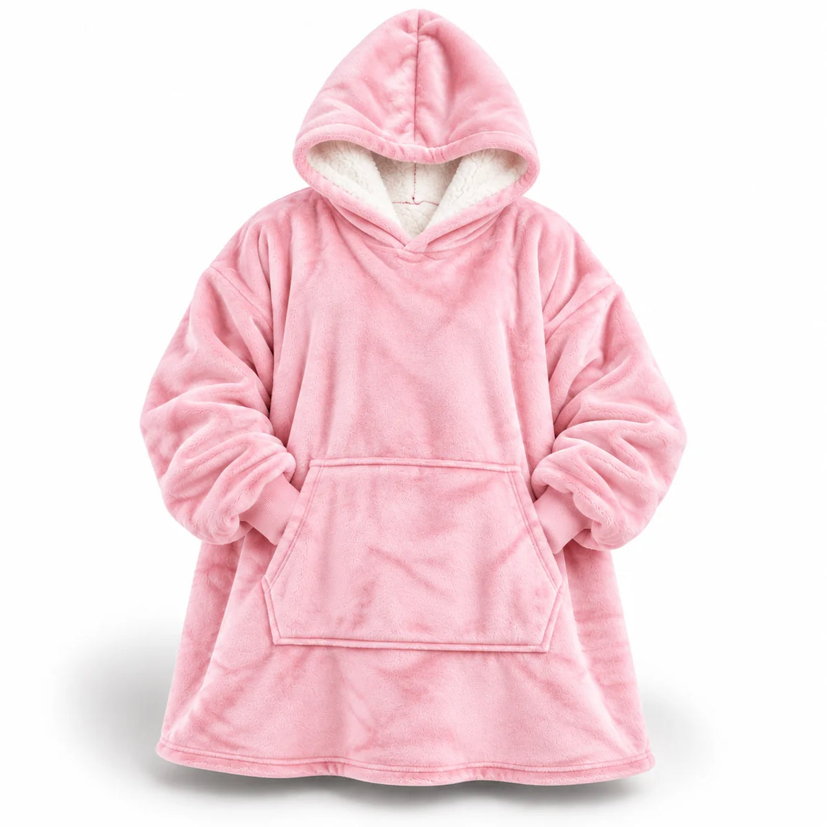 Ultra-Soft Oversized Sherpa Hoodie Blanket (with Pocket)