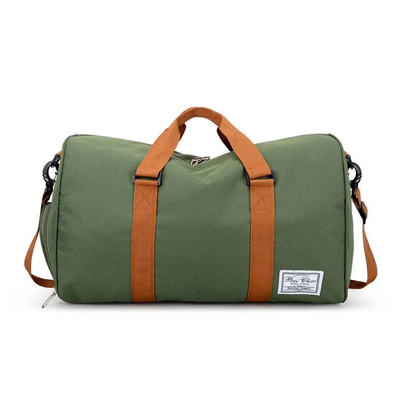 Water-resistant & lightweight Oxford travel bag (side shoe compartment)