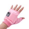 USB Rechargeable Heated Half-Finger Bicycle Gloves
