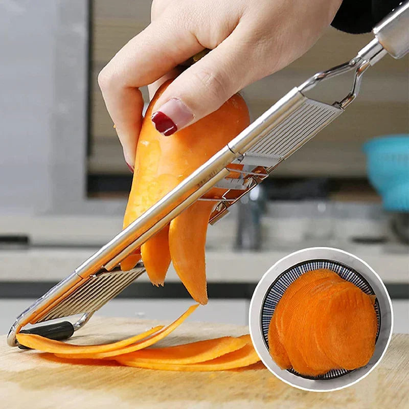 Vegetable Slicer With Stainless Steel Blades