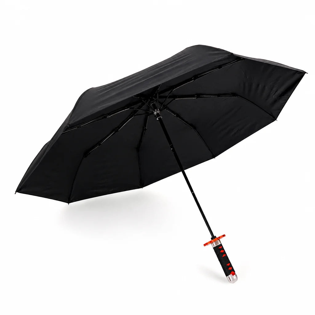 Windproof and UV-safe Foldable Umbrella in Katana Style