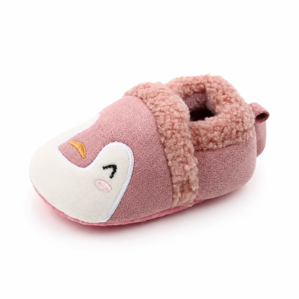 Soft, fluffy, and flexible non-slip baby booties (machine washable)