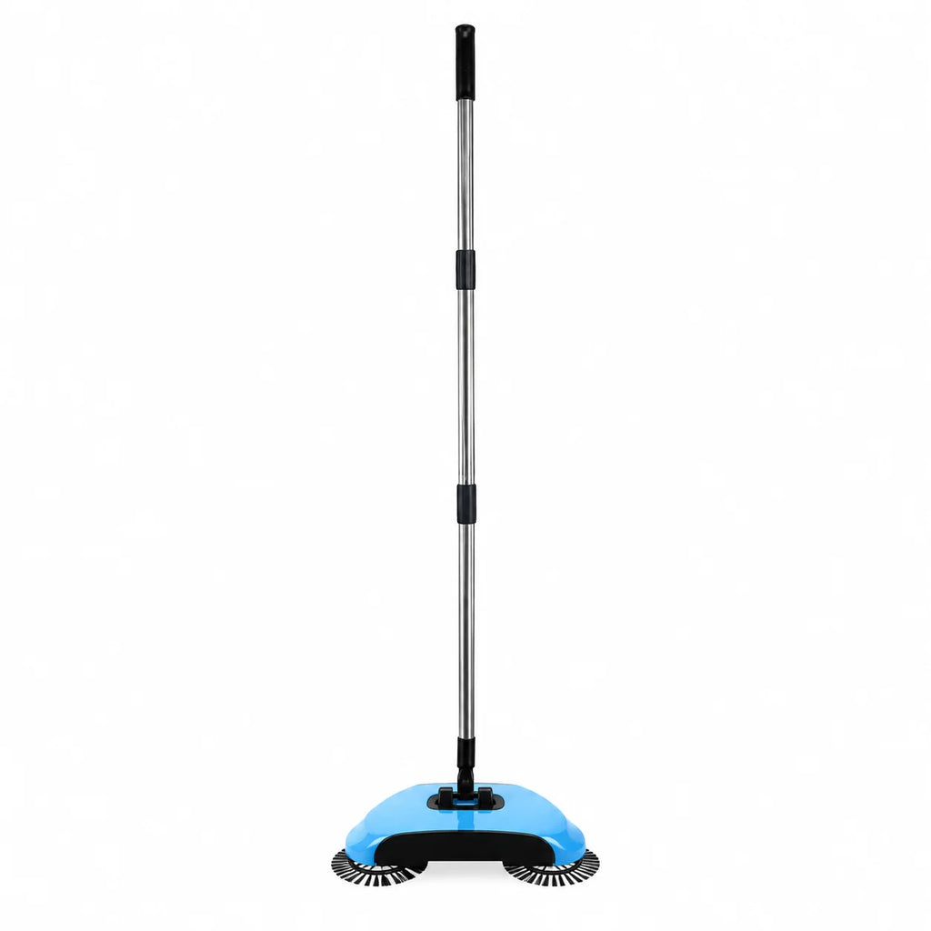 Sweeping Machine with 360° Rotating Brushes and Adjustable Handle