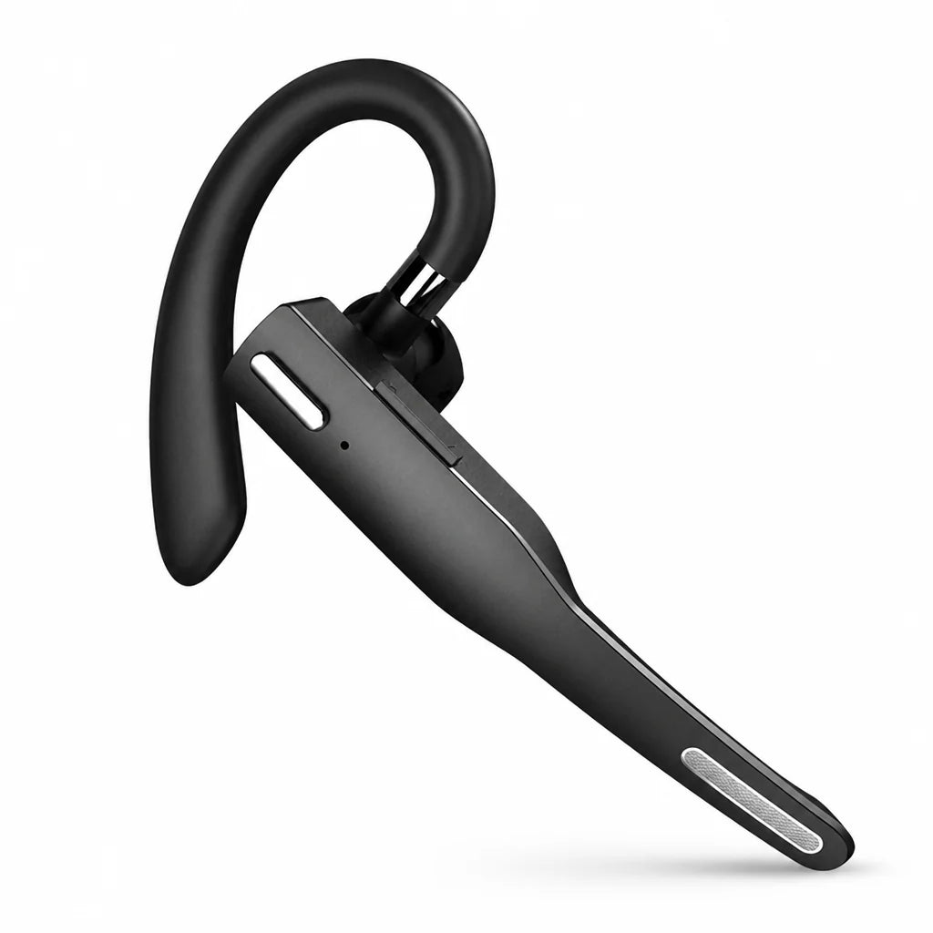 Bluetooth Headset with Dual Microphone and Noise Cancellation (48 Hours Playback Time)