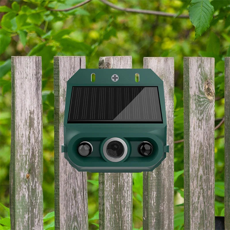 Solar-Powered Animal Repellent Device for the Garden