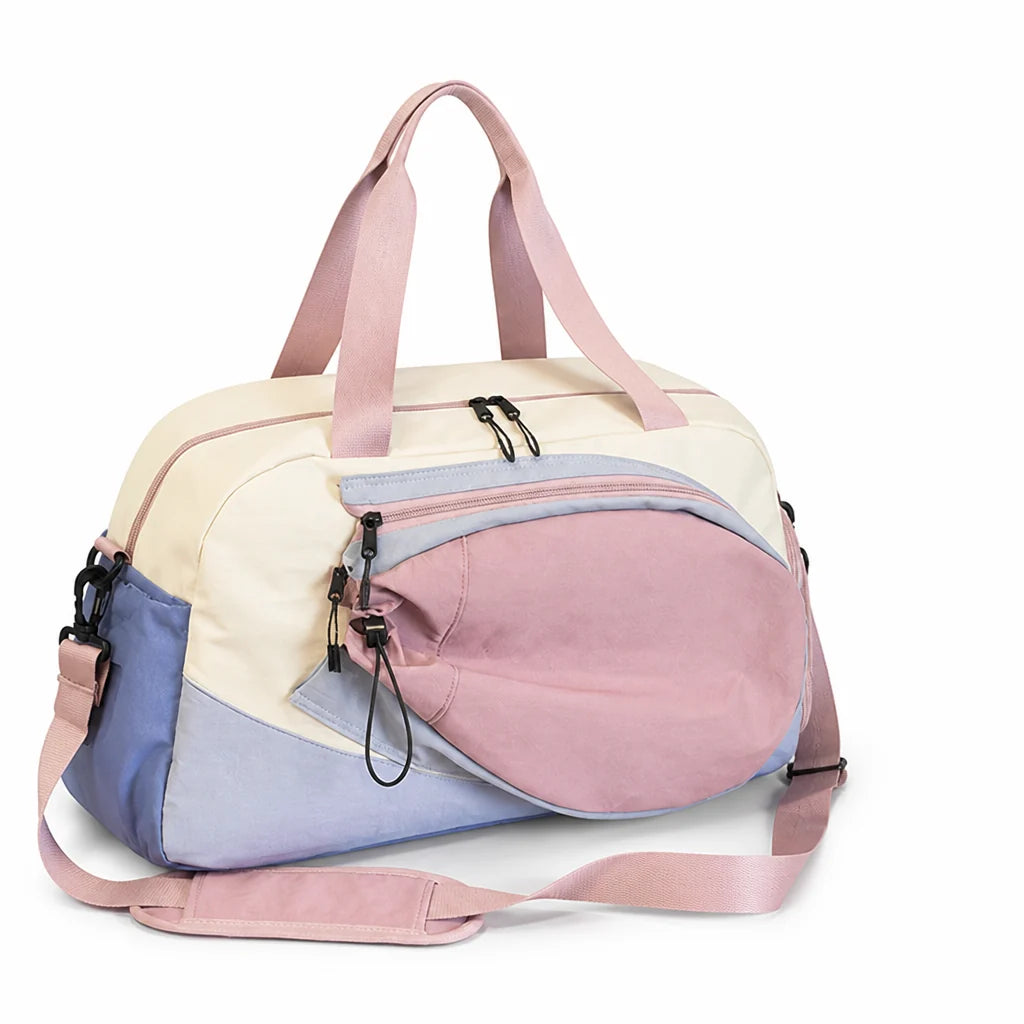 Large-capacity travel bag with zipper (adjustable strap)