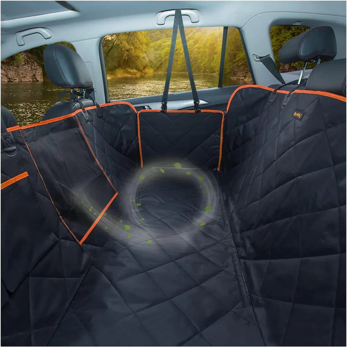 Dog Car Seat Cover Waterproof Back Seat Extender