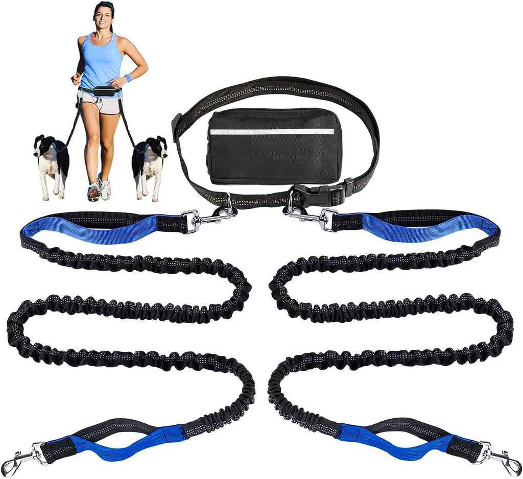 FlowLeash Dog Leash with Shock Absorber & Waist Belt
