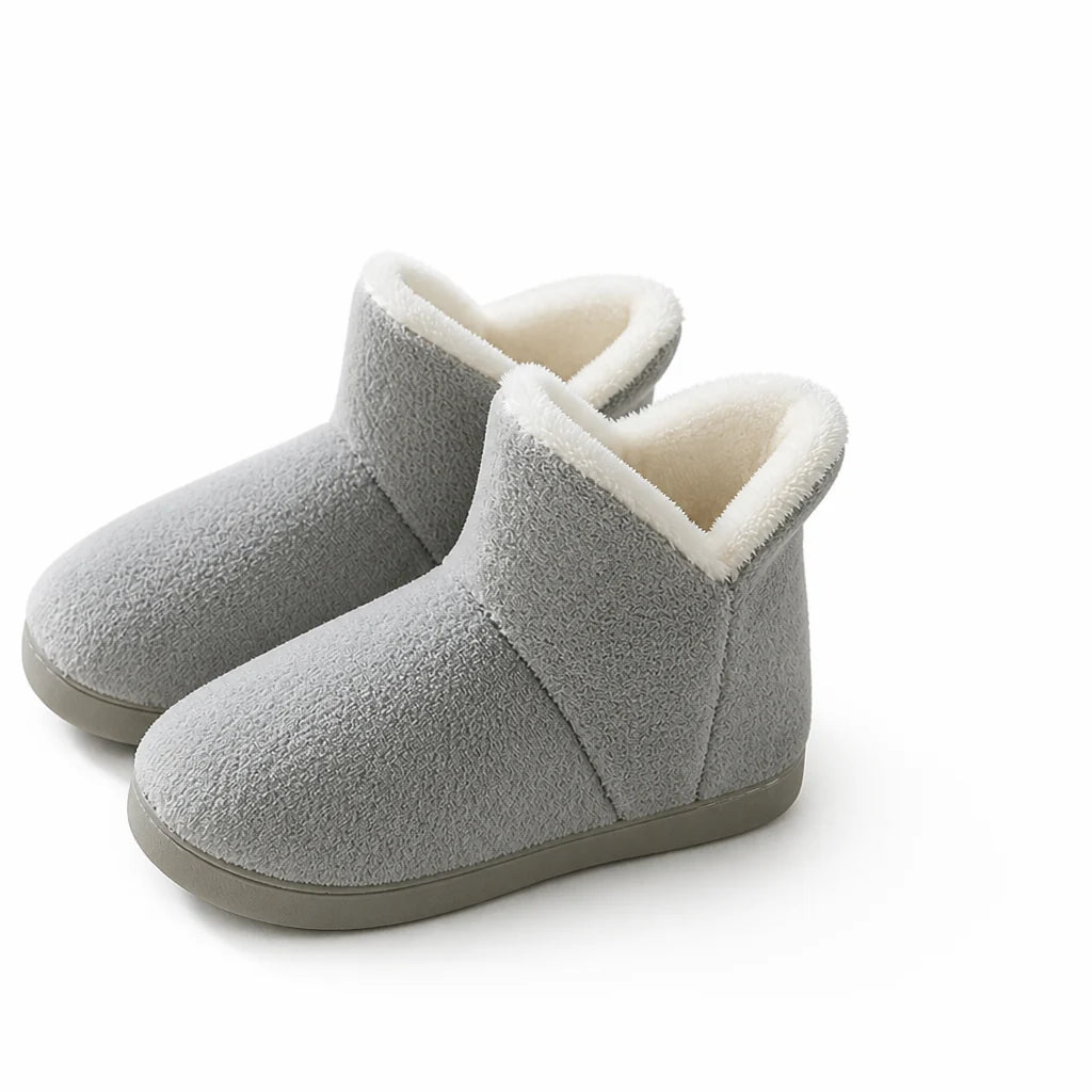 Soft Fleece-Lined Anti-Slip Slippers (Large Sizes)