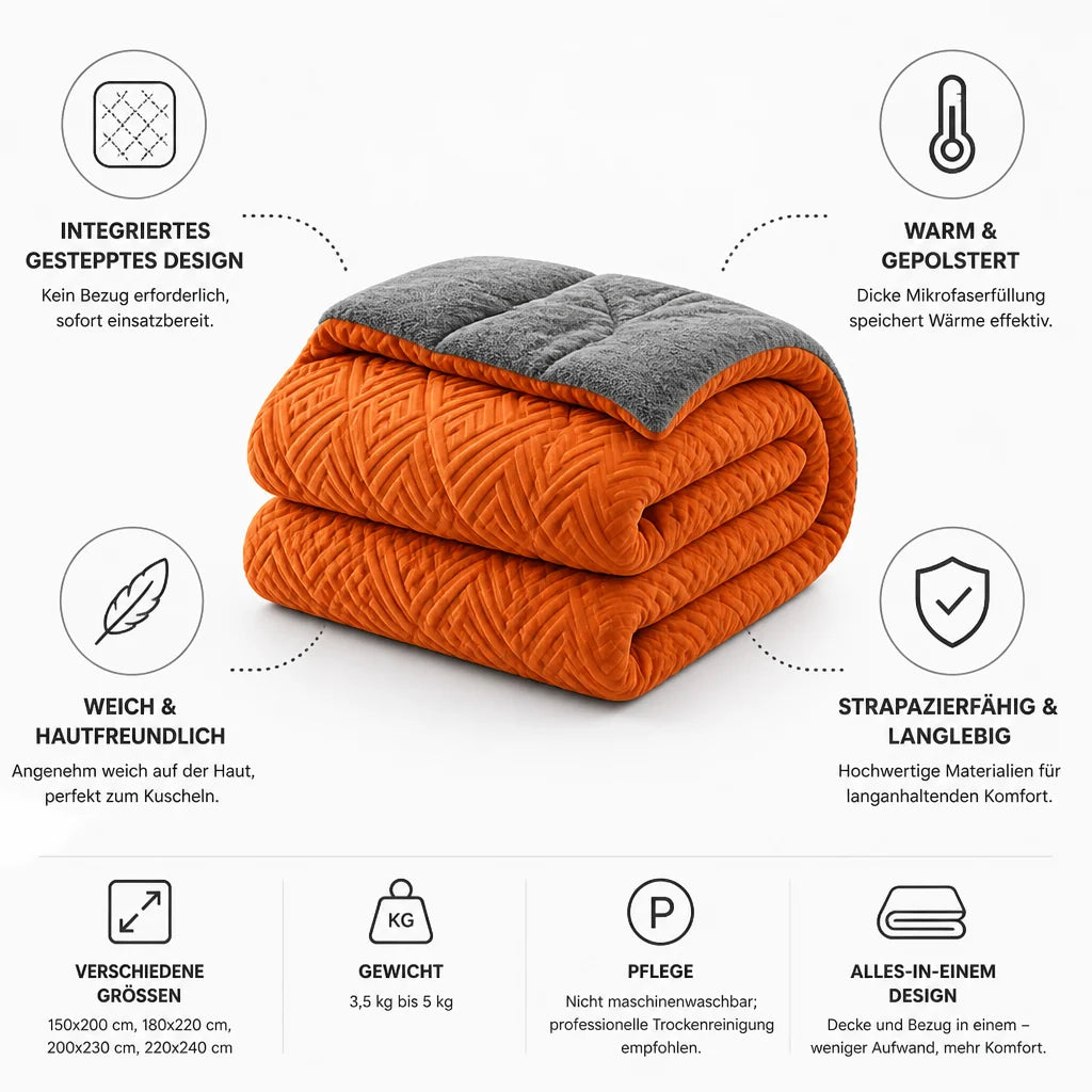 Sherpa fleece quilt (cover not required)