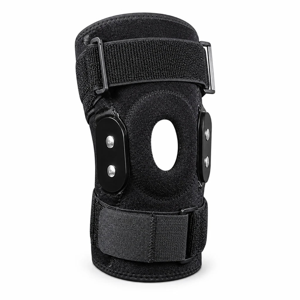 Knee Brace Hinged Stabilizer & Adjustable Patella Strap