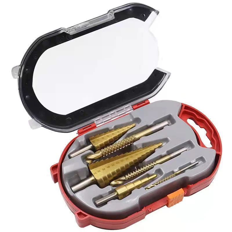 Titanium Step Drill Bit Set 6-piece