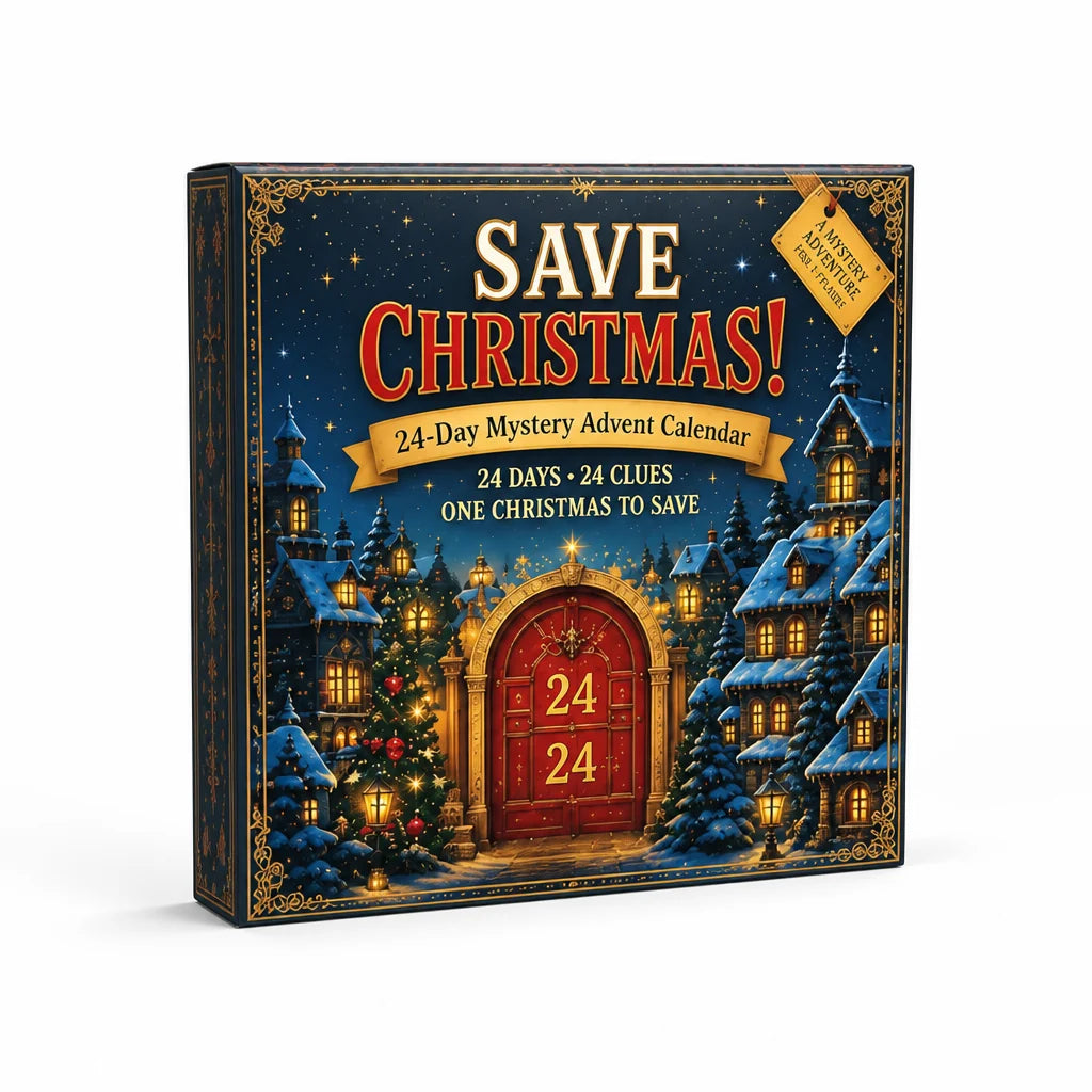 24-Day Escape Room Puzzle Advent Calendar (6 Themes)