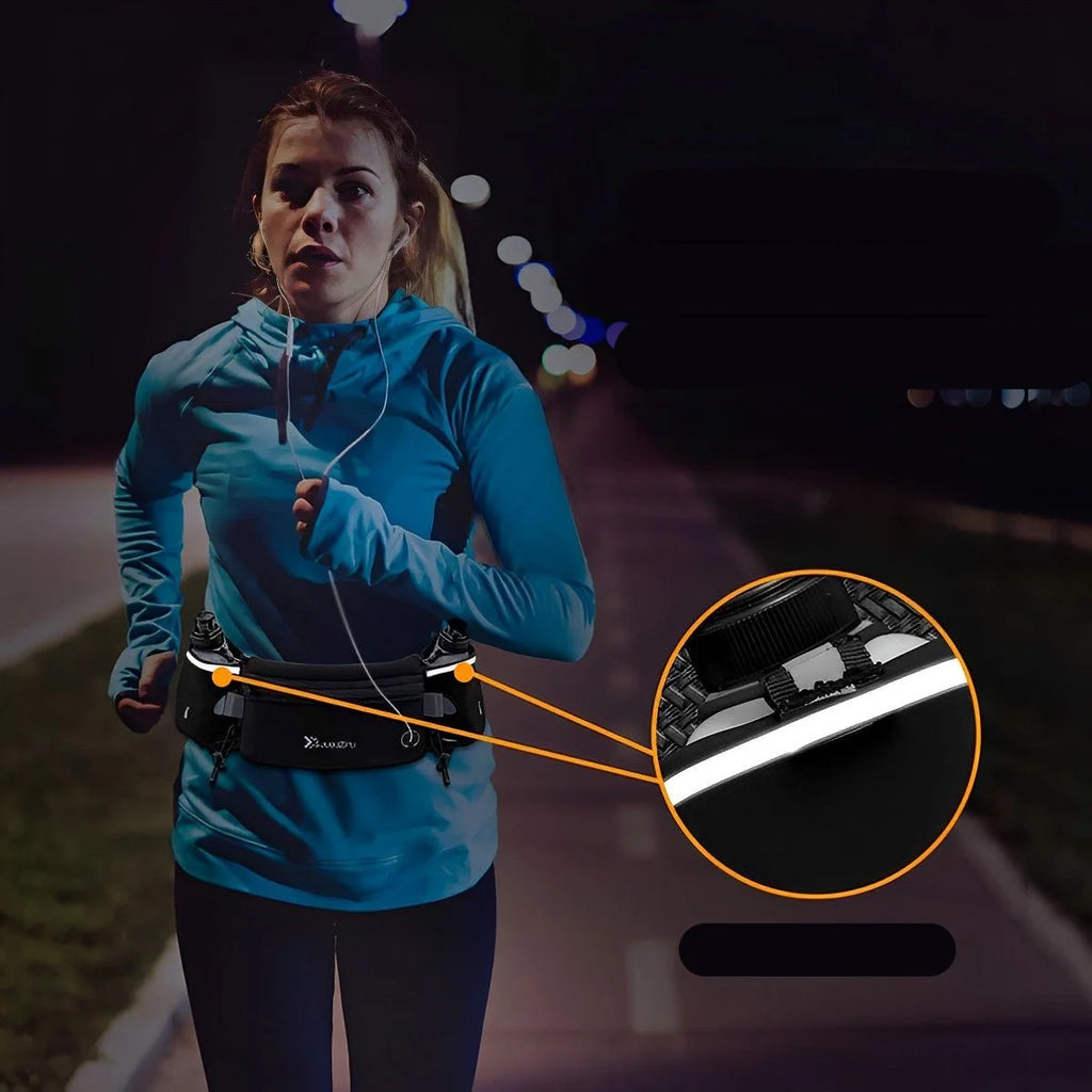 Running Belt with Water Bottle Holder