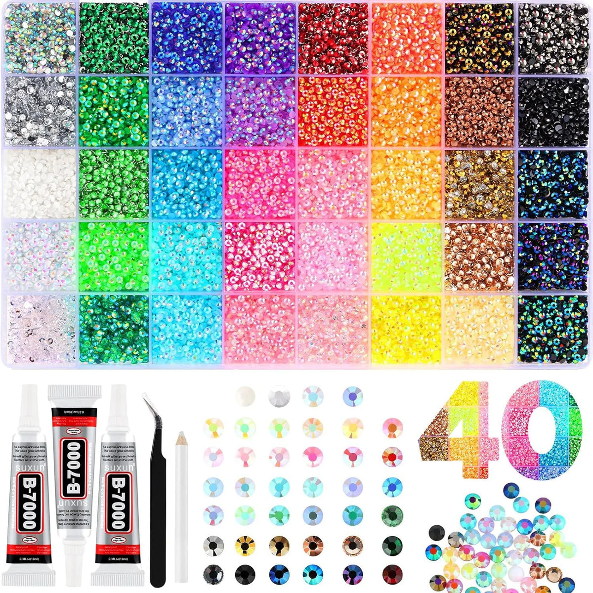 StarlitePop™ Flat Rhinestones — Add Magical Shine to Your DIY Projects That Captivates Every Eye!