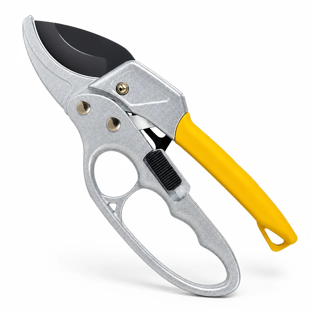 SK5 Steel Ratchet Garden Shears (Ergonomic Non-slip Handle)