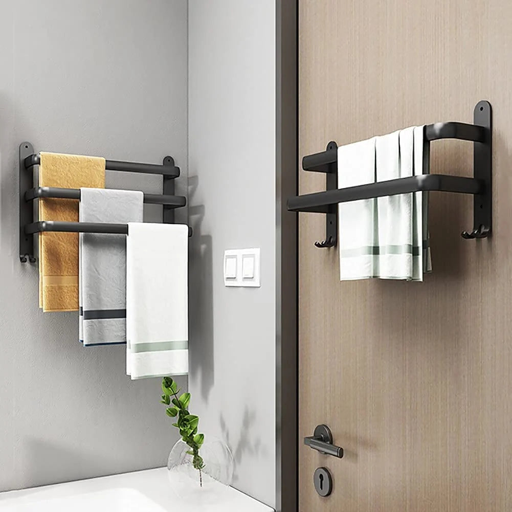 Bathroom Towel Rack Wall Mount Aluminum