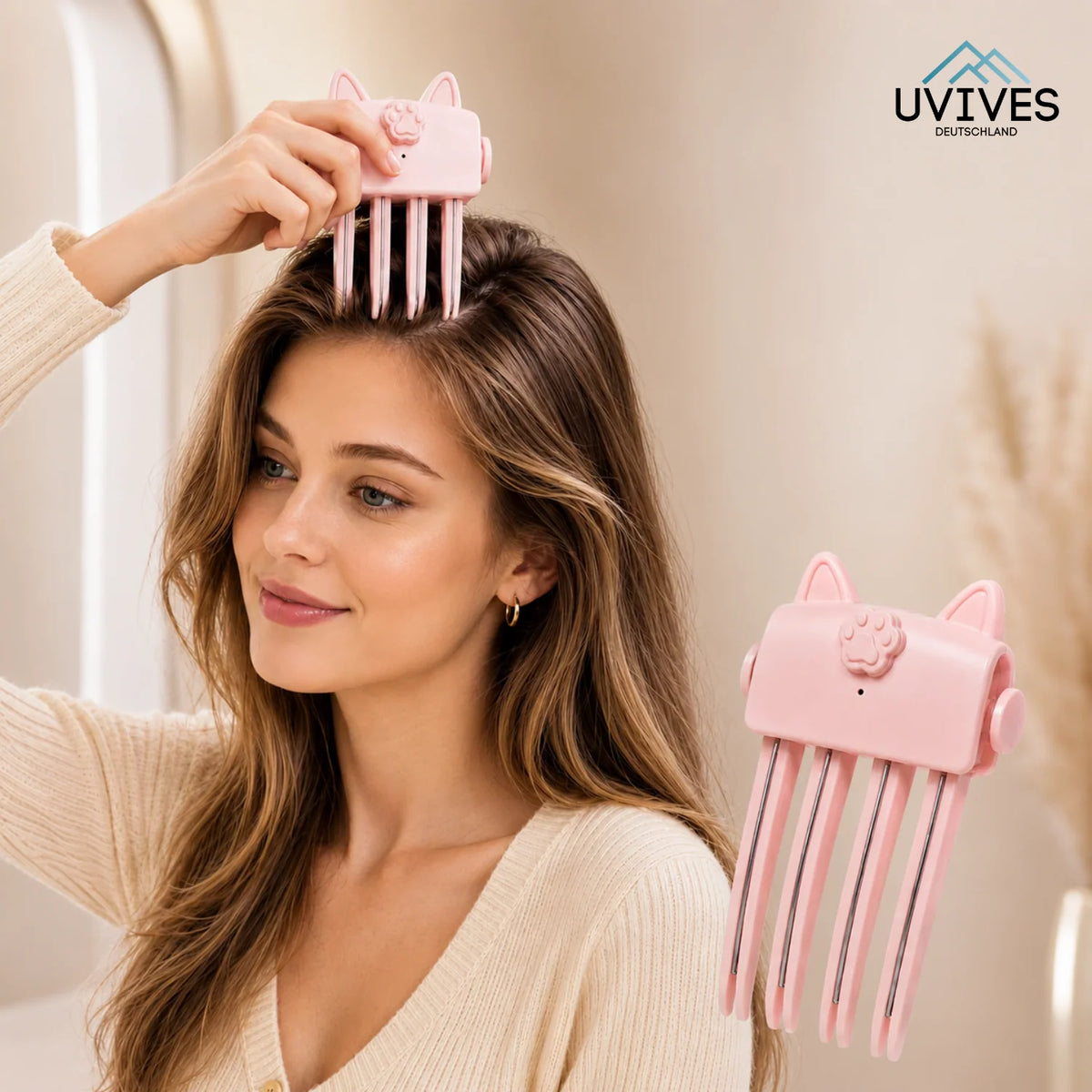 Hair Root Lifter Clip Heated Cordless