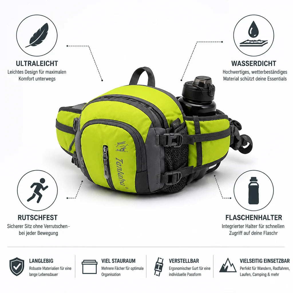 Ultra-lightweight Non-slip Waterproof Hip Bag (Bottle Holder)
