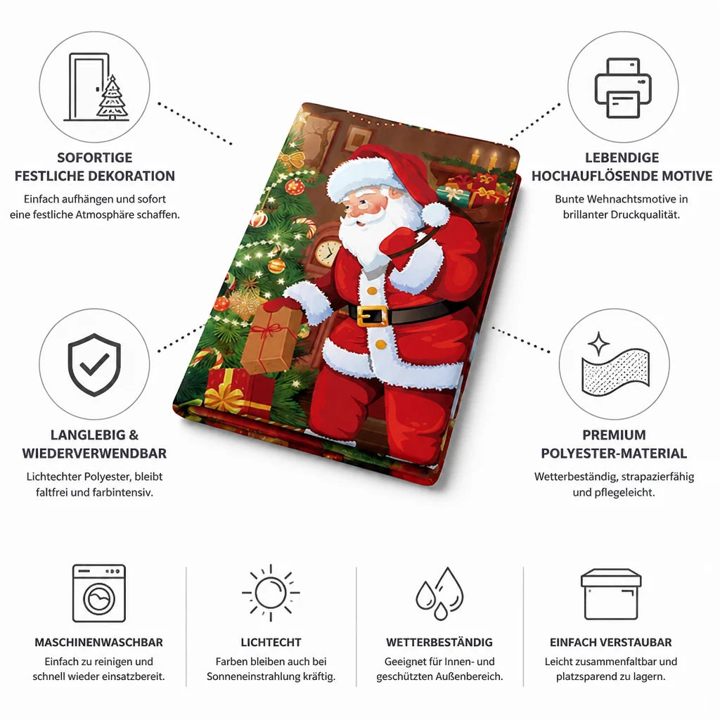 High-resolution vibrant polyester door cover (90×180 cm)