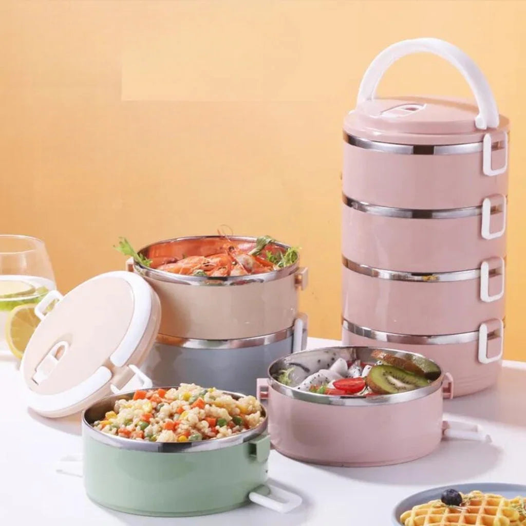 Insulated Lunch Box, Leakproof, Stainless Steel Interior