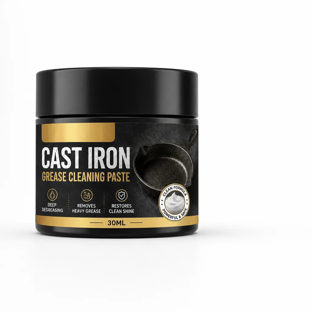 Concentrated, High-Performance Cleaning Paste for Cast Iron (Includes Sponge)