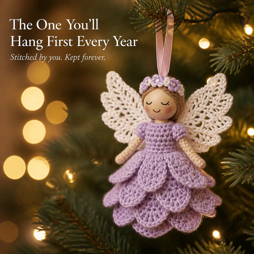 AmoraHalo Crochet Angel Set – DIY Christmas Decorations