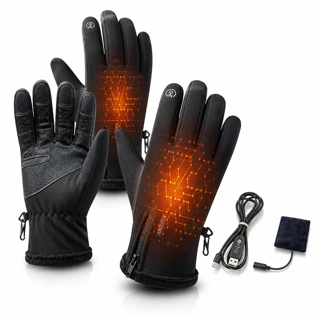 Heated Gloves USB Powered Touchscreen (Fleece Lined Non-slip Palm)