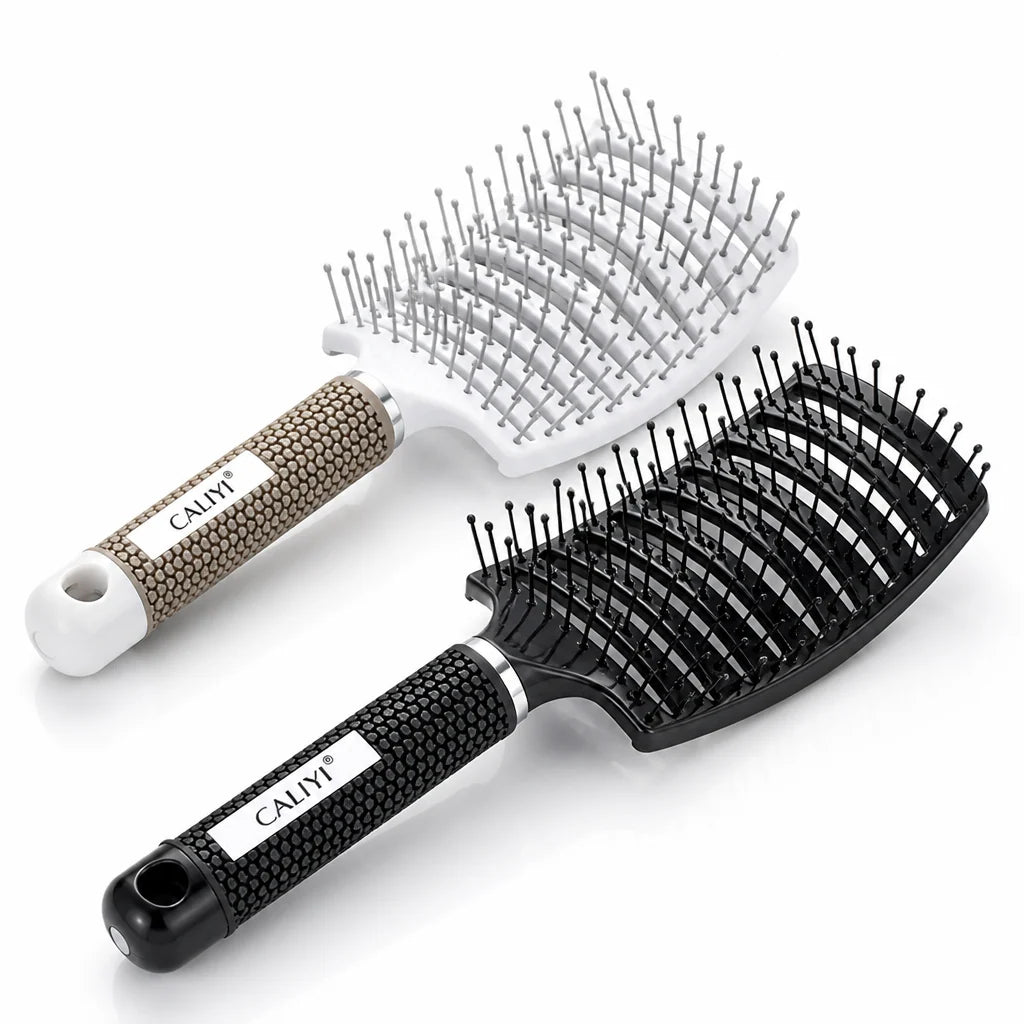 Vented Brush Curved Nylon Bristles