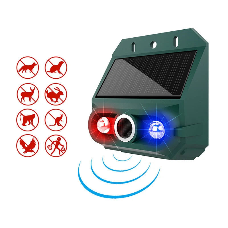Solar-Powered Animal Repellent Device for the Garden
