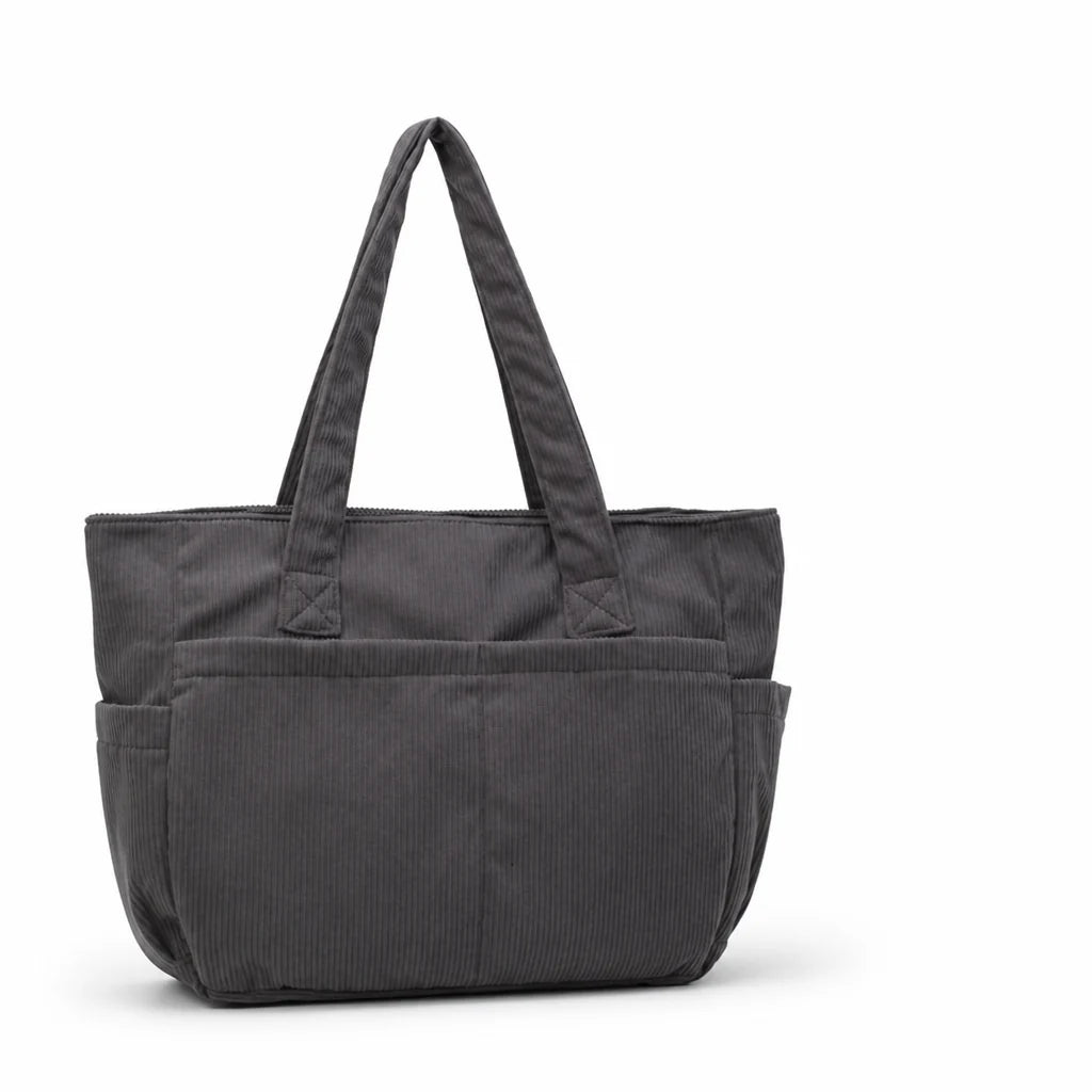 Multi-pocket shoulder bag with simple cleaning system (ergonomic handles)