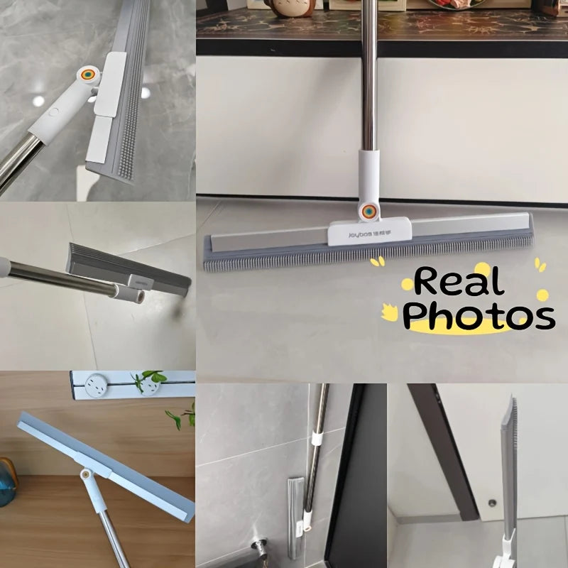 Floor Mop with Rubber Lip & TPE Bristles