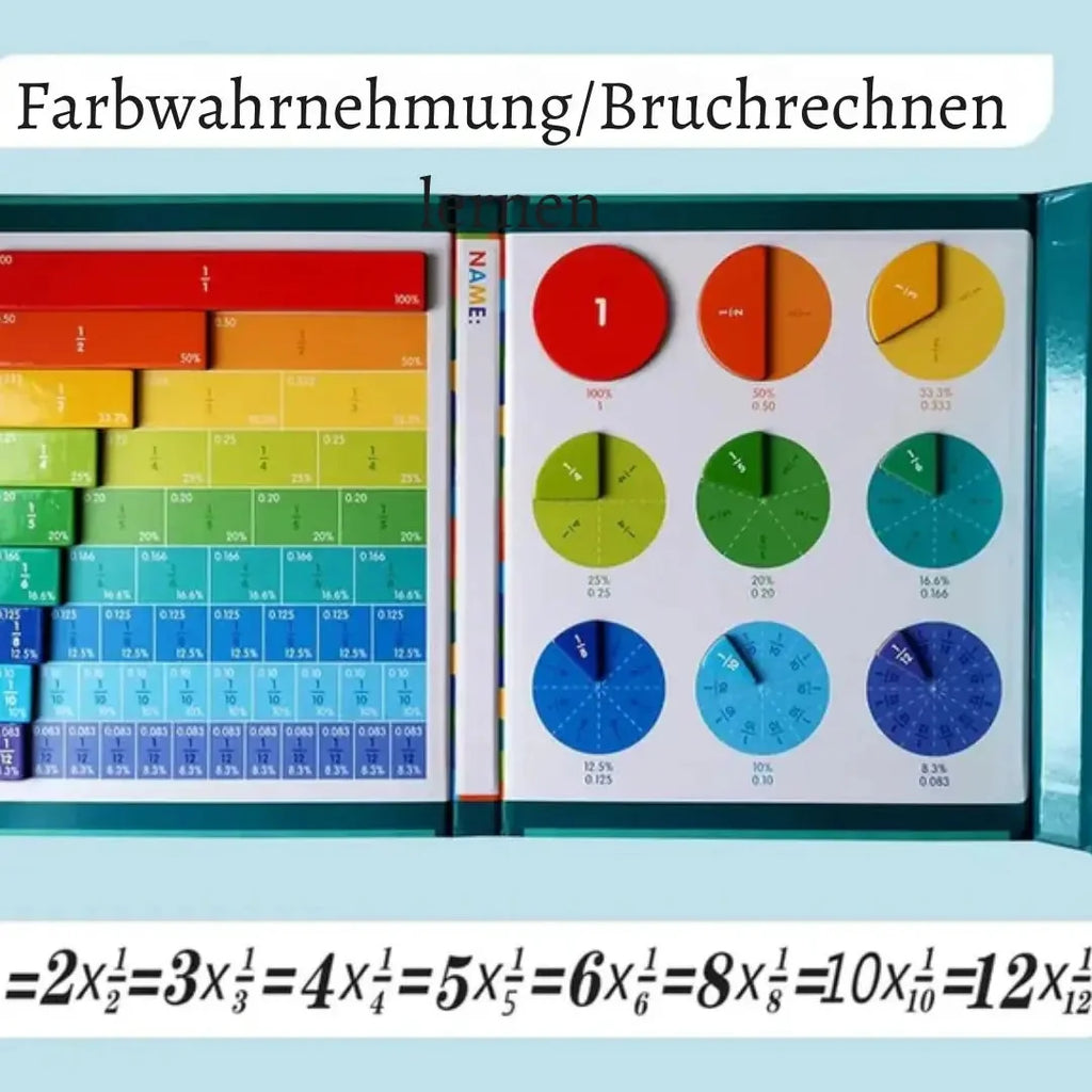 Fraction Magnet – Playful Math Learning Set for Children Aged 6 and Up