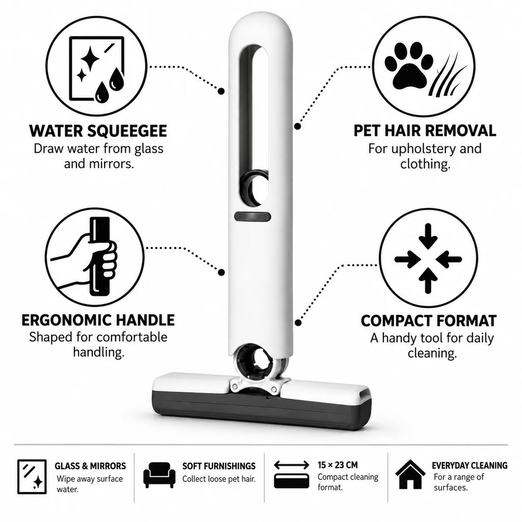 Window Squeegee Handheld & Mini (Set of 2)
