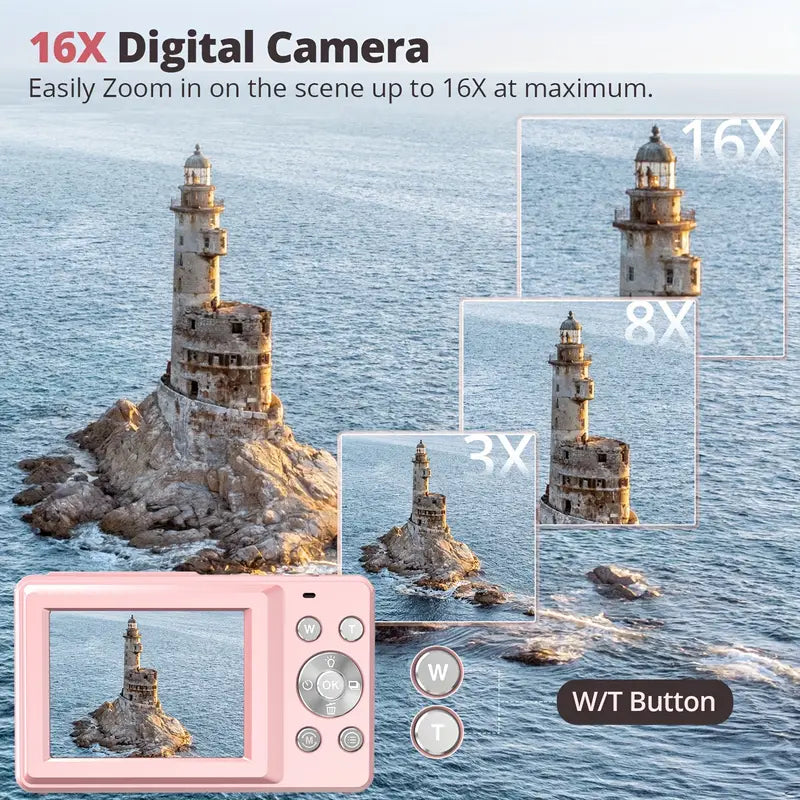 Digital Camera Retro Photography 1080p Video Recording