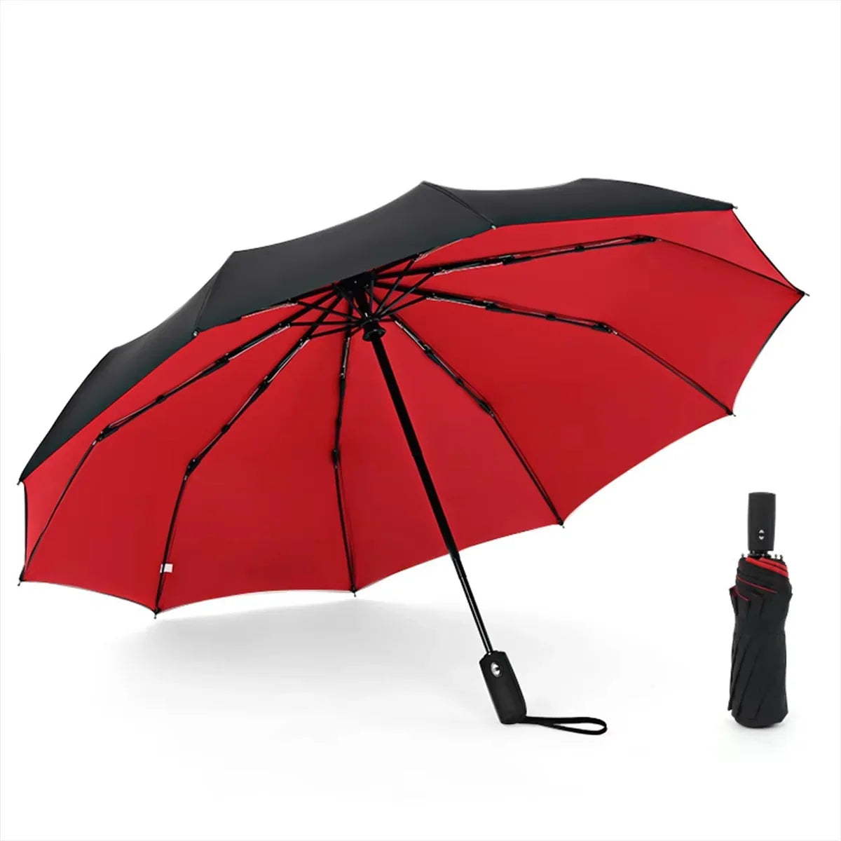 Travel Umbrella Windproof Aluminum Frame (12.6 in Folded)